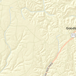 Goodspring Tennessee Street Map