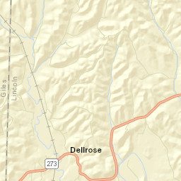 Woodrow Tennessee Street Map
