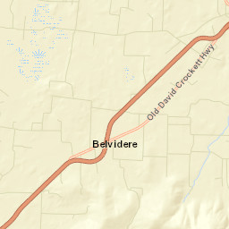 Belvidere Tennessee Street Map