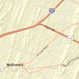 Varnell Estates Tennessee Street Map