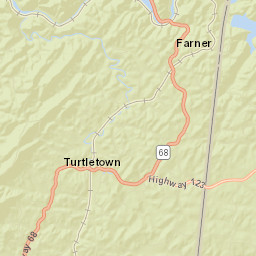 Turtletown Tennessee Street Map