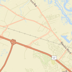Craven County Street Map