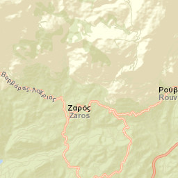 Zarós Street Map