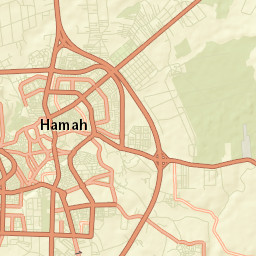 Ḩamāh Street Map