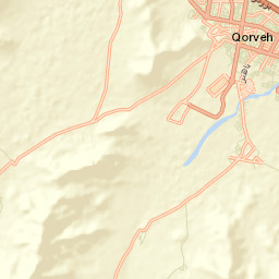 Qorveh Street Map