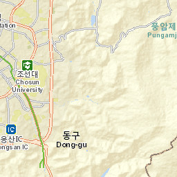 Gwangju Street Map