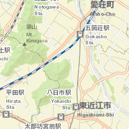 Higashiōmi-shi Street Map