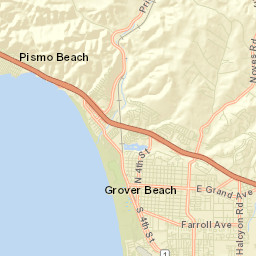 Shell Beach California Street Map