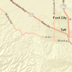 Taft Heights California Street Map