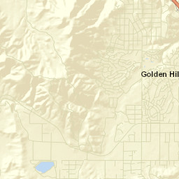 Golden Hills California Street Map