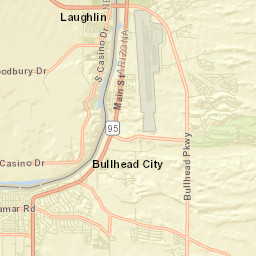 Mohave Valley Hwy, Lake Mead National Recreation Area, Laughl Street Map