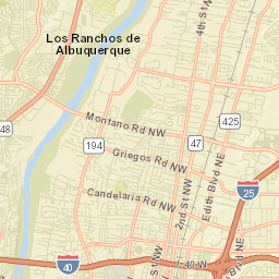 Los Ranchos de Albuquerque Street Map