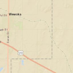 126-198 West 2nd Street Wewoka OK Street Map