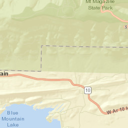 Waveland Arkansas Street Map