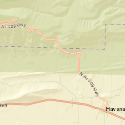 Marvinville Arkansas Street Map