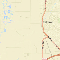 Caldwell Arkansas Street Map