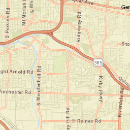 Parkway Village Tennessee Street Map