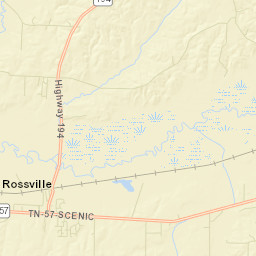 Rossville Junction Tennessee Street Map