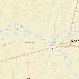Moscow Tennessee Street Map