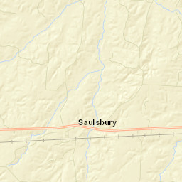 Saulsbury Tennessee Street Map
