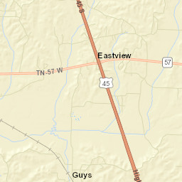 Guys Tennessee Street Map