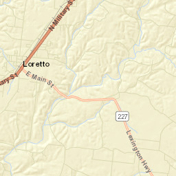 Loretto Tennessee Street Map