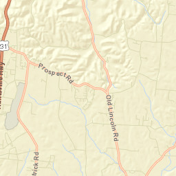 Plada Heights Tennessee Street Map