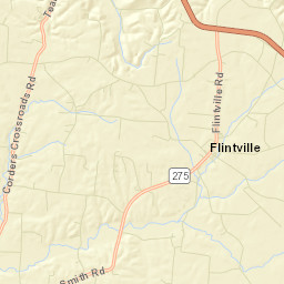 Flintville Tennessee Street Map