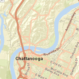 Woodland Heights Tennessee Street Map