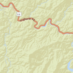 Caney Creek Tennessee Street Map