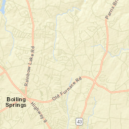 Boiling Springs Street Map