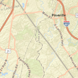 Pineville Street Map