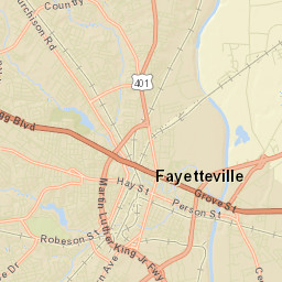 Fayetteville Street Map