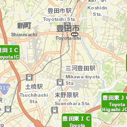 Toyota-shi Street Map