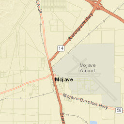 Mojave California Street Map