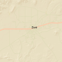 Zuni Pueblo Street Map