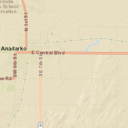 Anadarko Street Map