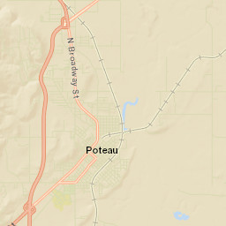 Poteau Street Map