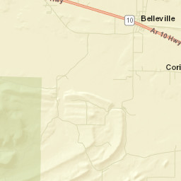 Belleville Arkansas Street Map