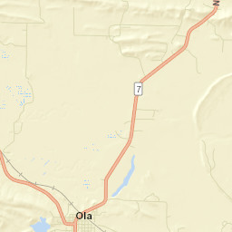 Ola Arkansas Street Map