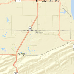 Oppelo Arkansas Street Map