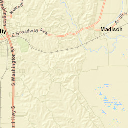 Madison Arkansas Street Map