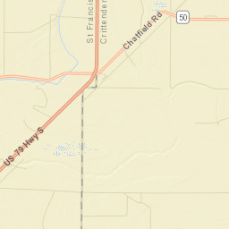 Penjur Arkansas Street Map