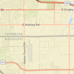 7631-7645 Windsong Drive Memphis TN Street Map