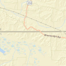 Chewalla Tennessee Street Map