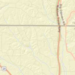 Cypress Inn Tennessee Street Map