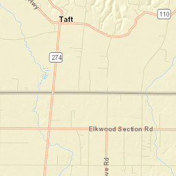 Taft Tennessee Street Map