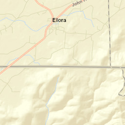 Elora Tennessee Street Map