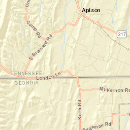 Howardville Tennessee Street Map