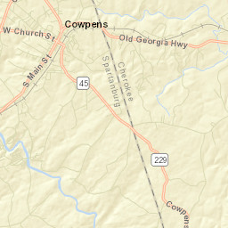 Cowpens Street Map